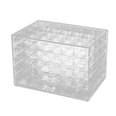 Nouveau 120 grilles acrylique maquillage organisateur boîte de rangement cosmétique boîte rouge à lèvres bijoux boîte support présentoir maquillage organisateur ► Photo 1/6