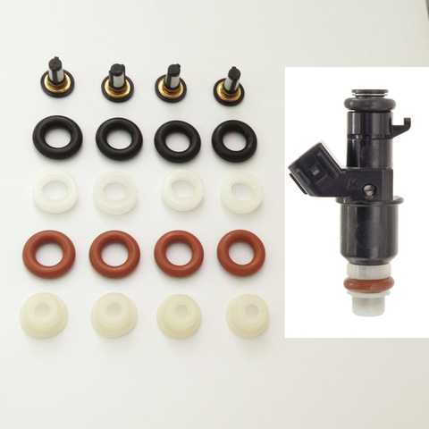 Kit de réparation d'injecteur de carburant, pour Keihin FJ1203 FJ1045 FJ785 FJ486 16450PWA003 16450-RNA-A01, pour voiture Honda AY-RK068, 4 ensembles ► Photo 1/6