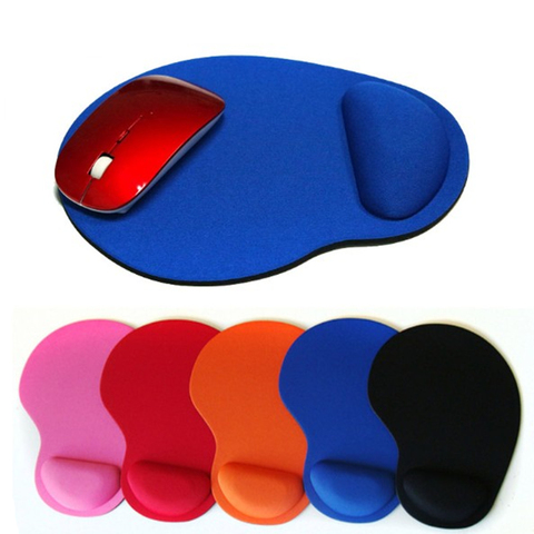 Tapis de souris protège poignet Trackball optique PC épaissir caoutchouc Support poignet confort tapis de souris tapis pour jeu 3 couleurs ► Photo 1/6