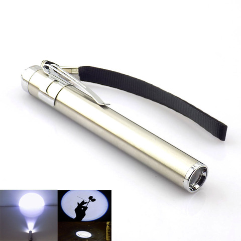 LED lumières puissante petite lampe de poche Portable Flash lumière Penlight Mini torche lampe à LED petite poche lumières lanterne AAA batterie ► Photo 1/6