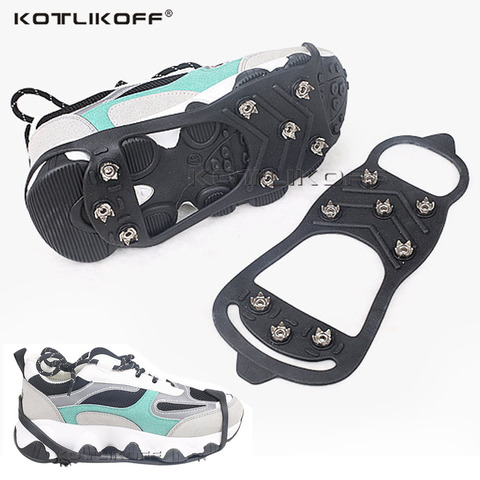 KOTLIKOFF – Crampons antidérapants en acier au manganèse pour la neige, couvre-chaussures d'extérieur, avec pince à glace pour pointes de randonnée, hiver ► Photo 1/6