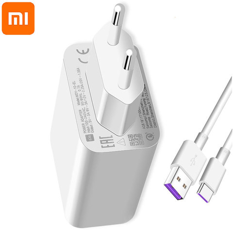 MDY-10-EL Xiaomi d'origine 27W chargeur rapide turbo charge ue QC 4.0 adaptateur pour Mi9 9se 9T note 10 Redmi note 8T K20 K30 Pro ► Photo 1/6