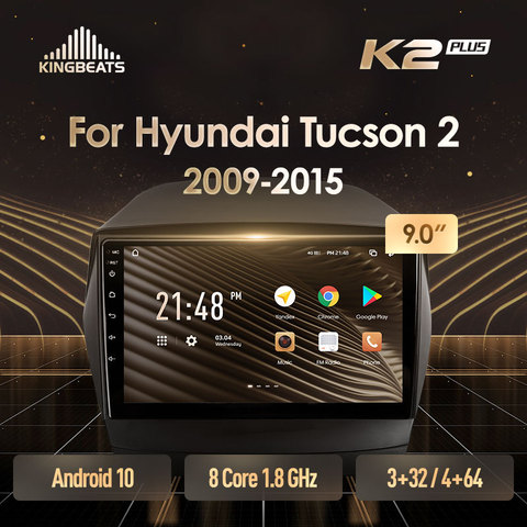 KingBeats Android 10 octa-core tête unité HU 4G en tableau de bord autoradio multimédia lecteur vidéo Navigation GPS pour Hyundai Tucson 2 LM IX35 2009 - 2015 aucun dvd 2 din Double Din Android autoradio 2din ► Photo 1/6