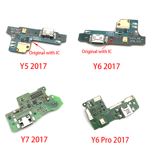 Connecteur de chargement Micro USB, câble flexible, carte de Microphone, pour Huawei Y5 Y6 Pro Y7 Prime 2017 P Smart 2022 ► Photo 1/2
