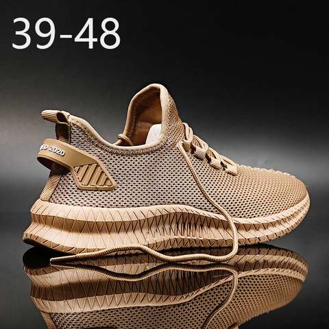 Chaussures de course respirantes 47 mode plate-forme hommes baskets 46 grande taille lumière confortable décontracté hommes Jogging chaussures de sport ► Photo 1/6