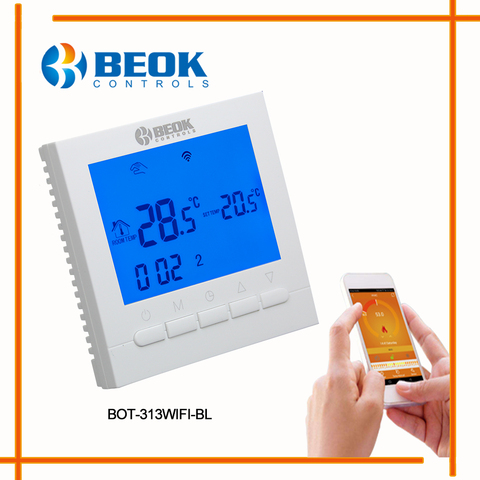 Beok – régulateur de température Wifi intelligent, pour pièce à gaz, chauffage au sol, Thermostat, écran LCD Programmable, bot313 ► Photo 1/6