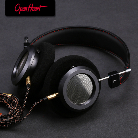 Casque HiFi sur l'oreille casque arrière ouvert gamme complète boîtier en métal haute qualité Audio filaire moniteurs musique confortable oreillettes ► Photo 1/6