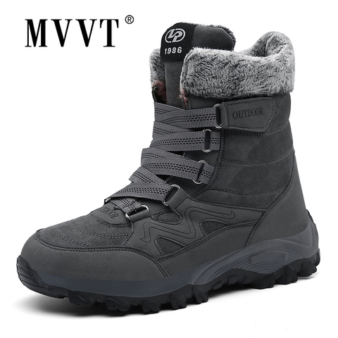 Bottes de neige Super chaudes hommes mi-mollet en plein air hommes bottes de brevet d'hiver imperméable garder au chaud bottes hautes hommes botas hombre ► Photo 1/6