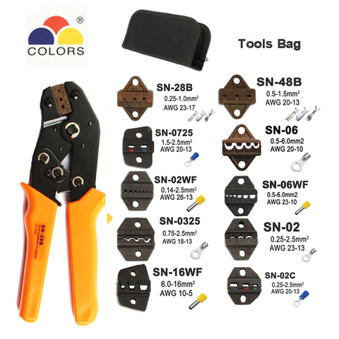 Pince à sertir SN-48B, outils pour TAB 2.8 4.8 6.3/C3 XH2.54 3.96, bornes inhalées, pince électrique multi-outils 28B ► Photo 1/6