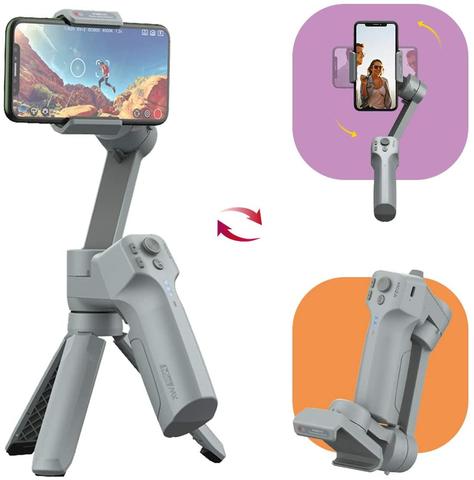 Stabilisateur de Selfie à cardan 3 axes portatif, bâton pour iPhone 11 Pro Xs Max Xr X 8 Plus 7 Smartphone Galaxy Huawei Moza Mini MX ► Photo 1/6