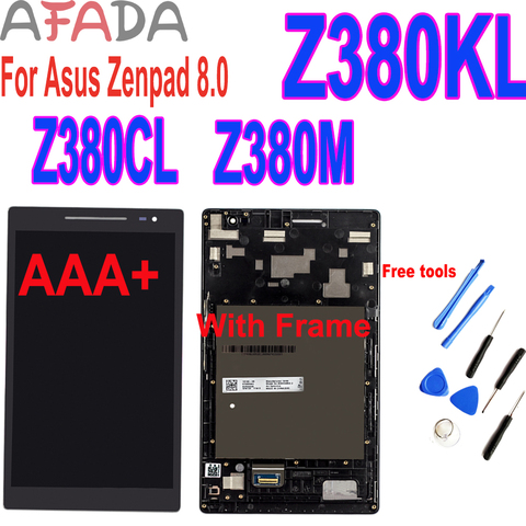 Bloc écran tactile LCD avec châssis, pour Asus Zenpad 8.0 Z380 Z380KL Z380M Z380CL P022 P024 P00A, 8 pouces ► Photo 1/6