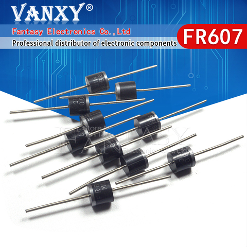 20 PIÈCES FR607 6A 1000V Diodes de Récupération Rapide ► Photo 1/6