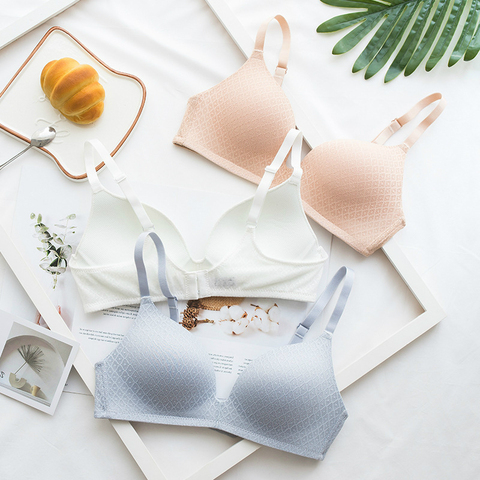 Roseheart nouvelles femmes mode peau noire gris blanc sans fil rembourré soutiens-gorge Sexy une pièce Bralette tasse A B sous-vêtements femme ► Photo 1/6