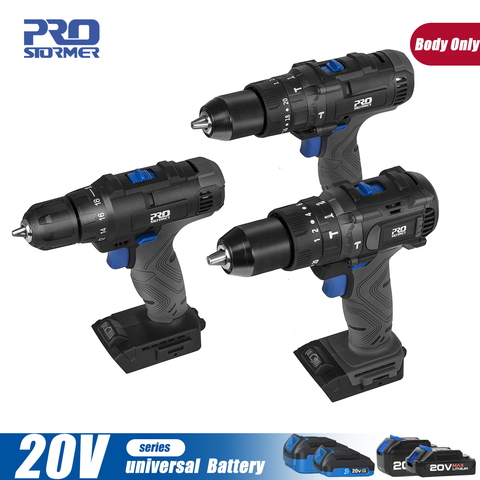 PROSTORMER – perceuse électrique à Impact, tournevis électrique sans fil 20V, bricolage domestique 2 Bits corps uniquement par PROSTORMER ► Photo 1/6