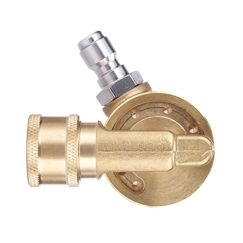 Coupleur pivotant pour buse de nettoyeur haute pression, fixation pour nettoyeur de gouttière pour nettoyage de gouttière, 240 degrés, 4500 Psi, 1/4 pouce rapide ► Photo 1/6