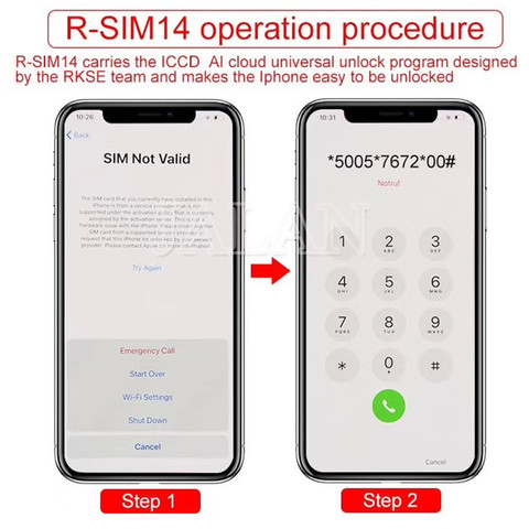 R-SIM V16/V18 intelligent d'activation débloquer support carte modifier iccid pas besoin dongle pour iphone 5 5S 6 6S 6 plus 7 8 plus X XS XR XSMAX ► Photo 1/2