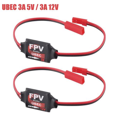 Convertisseur de DC-DC Module de réduction 3A 5V/12V Mini BEC pour avion RC FPV Promotion noir et rouge RC avion accessoire offre spéciale ► Photo 1/6