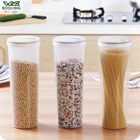 WBBOOMING boîte de rangement multifonction pour Spaghetti nouilles, couverts nouilles, baguettes boîte de stockage d'aliments, riz haricots, bouteilles de stockage de collations ► Photo 1/6