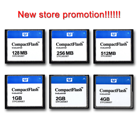 Carte mémoire Flash compacte industrielle CF, 128 mo, 256 mo, 512 mo, 1 go, 2 go, 4 go, avec carte gratuite, Promotion!!! ► Photo 1/6