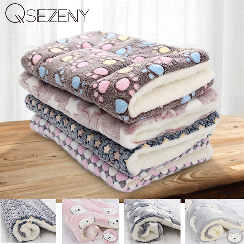 Coussin de canapé en flanelle douce pour animal de compagnie, couverture de lit pour chiot, chien, chat, tapis de maison, garde au chaud, housse de couchage ► Photo 1/6