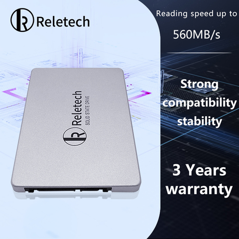 Reetech – disque dur interne SSD, SATA 3, 240 pouces, avec capacité de 128 go, 500 go, 480 go, 2.5 go, 1 to, pour ordinateur de bureau, pc portable ► Photo 1/6