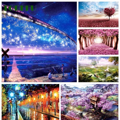 Puzzle 1000 pièces Mini Puzzle paysage photo paysage Puzzlesfor enfants chambre décoration autocollants jouets éducatifs ► Photo 1/6