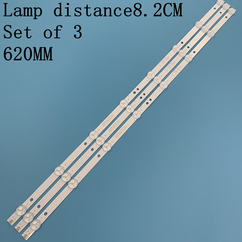 Bande LED 8, pièces/lot mm, pour LE32D59 32PFL3045, K320WD A4213K01 471R1055 471R1P53, nouveau, 618 ► Photo 1/5
