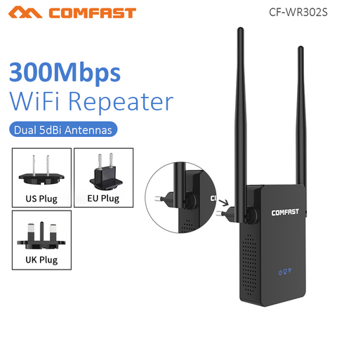 Comfast-répéteur de Signal Wi-fi CF-WR302S sans fil 300M 10dbi avec antenne pour extension Wi-fi 802.11N/B/G ► Photo 1/5