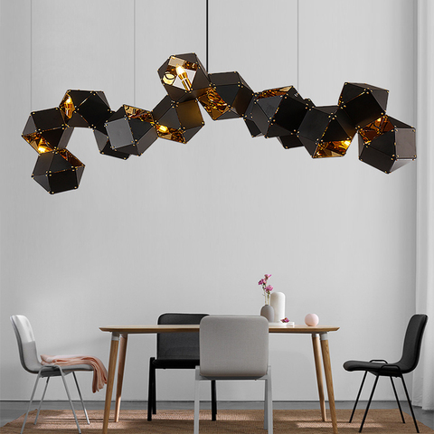 Led au Design moderne lustres éclairage pendentif Led lustre lumières Bar boutique décor suspension lampe salle à manger Luminaire suspendu ► Photo 1/5