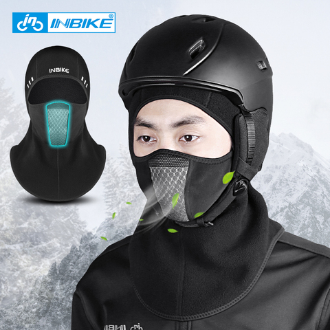 Masque facial thermique d'hiver, couvre-chef pour le Ski, polaire chaud, réchauffant la nuque pour l'entraînement, le Snowboard, le cyclisme, vtt ► Photo 1/6