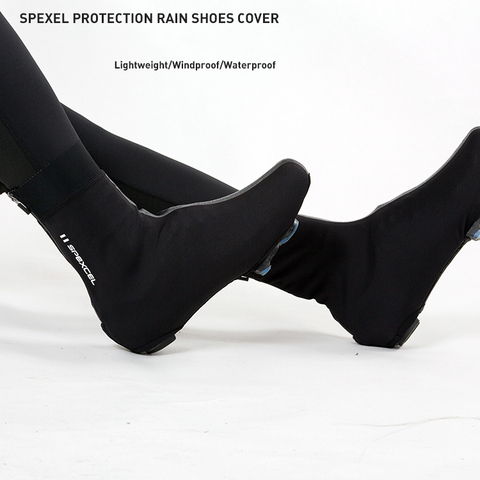 SPEXCEL tout nouveau pro team couvre-chaussures de pluie léger course coupe-vent softshell chaussures couverture pour les conditions froides et humides ► Photo 1/4