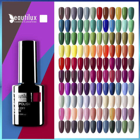 Beautilux – vernis à ongles Gel Semi-Permanent, professionnel, séchage UV LED, couleurs ca, pour Salon, Nail Art, 10ml ► Photo 1/6