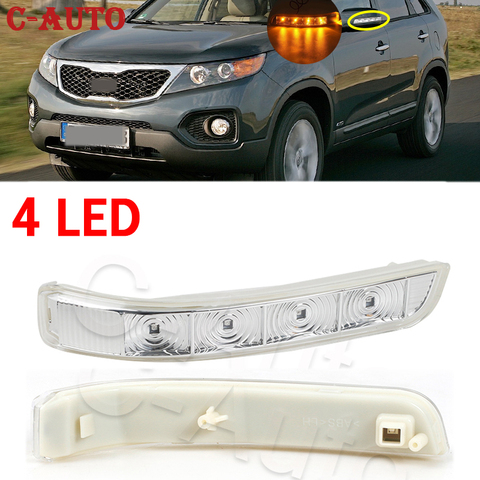 4 CLIGNOTANT LED Rétroviseur Côté Lampe Pour Kia Sorento 2009 2010 2011 2012 2013 2014 87613-2P000-FC / 87623-2P000-FC ► Photo 1/6