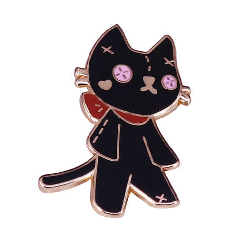 Salut! C'est Jiji pin tout comme Kiki, vous pouvez emporter Jiji avec vous, en le portant sur votre veste préférée! ► Photo 1/6