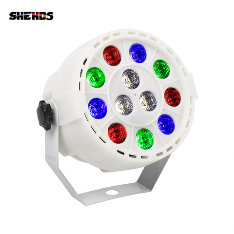 SHEHDS-Mini éclairage Led plat Par 12x3W RGBW 4 couleurs d'éclairage lavage, éclairage de scène pour DJ fête Club Disco 8 canaux DMX 512 ► Photo 1/6