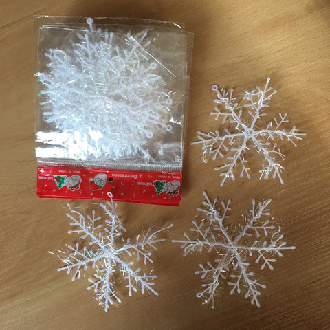 Flocons de neige artificiels pour noël, 30 pièces, 11cm, pour décorer un arbre, pour la maison ► Photo 1/5