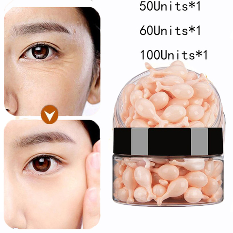 50/60/100 Pcs collagène visage Capsules Essence Fullerene Placenta blanchissant hydratant peau rajeunissement Capsules sérum pour le visage ► Photo 1/6