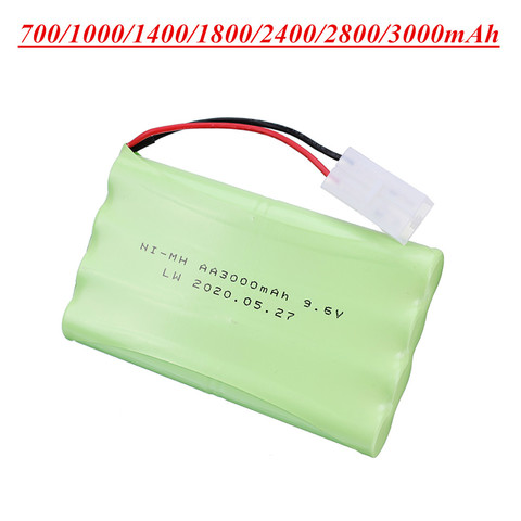 Jouet de voitures télécommandées 9.6V 700/1000/1400/1800/2400mAh 2800mah 3000mah, éclairage électrique sécurisé, piles AA ni-cd/Ni-MH 1 pièce ► Photo 1/6