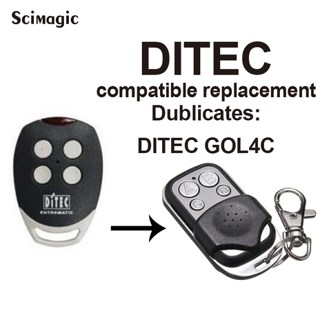 DITEC – ouvre-porte de Garage GOL4C, télécommande Clone, Code fixe, transmetteur, commande de Garage, 433MHz ► Photo 1/6