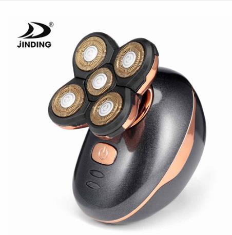 Rasoir Rechargeable Jinding RQ5588 rasoir électrique rotatif à cinq lames pour hommes tondeuse à cheveux flottant lavable ► Photo 1/5