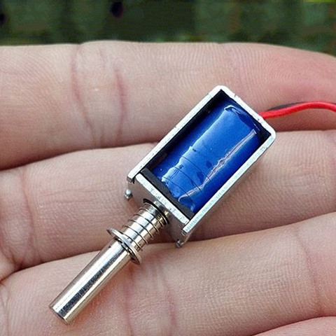 Mini aimant de Type Push-pull de cc de cadre ouvert d'électrovanne de cc 3V-12V Micro pour la Valve d'eau d'air électrique 6V 12 volts ► Photo 1/6