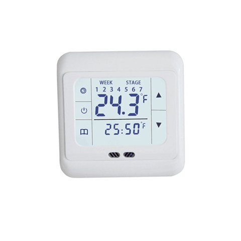 Thermostat pour le chauffage au sol | Thermostat à écran tactile, système de chauffage au chaud, régulateur de température avec verrou pour enfants ► Photo 1/6
