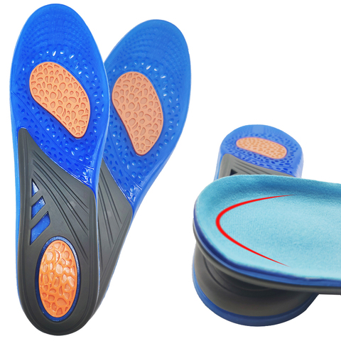 Semelle intérieure en Gel de Silicone, massage orthopédique, Inserts de chaussures de sport, Absorption des chocs, coussin de chaussure confortable pour hommes et femmes ► Photo 1/6