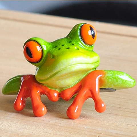 Jardin bonsaï décor résine 3D grenouille artisanat-maison bureau bureau ordinateur décoration ► Photo 1/6