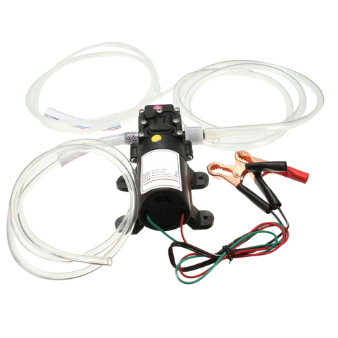 Pompe de stockage de fluide d'huile 12V 60W | Pompe de transfert d'échange de liquide, pompe de transfert d'aspiration et Tubes pour camions de bateaux de voitures automobiles ► Photo 1/6
