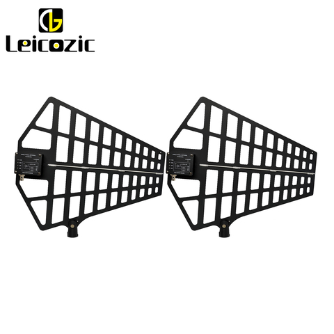 Leicozic 2 pièces antenne de puissance UHF directionnelle Active avec commutateur de Gain (500-950 MHz) UA870 UA874 WS pour microphone sans fil uhf ► Photo 1/6