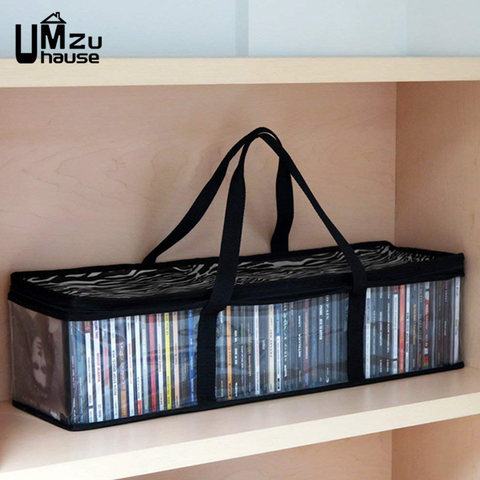 Grands sacs de rangement pour livres CD, armoire, bureau, Organization sacs à main portables transparents organisateurs de pochette grande poche ► Photo 1/6