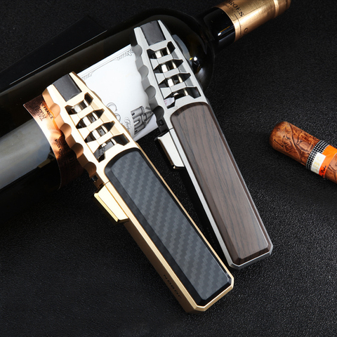 VIP stylo extérieur pistolet Jet torche briquet Turbo gaz cuisine BBQ métal coupe-vent Butane cigare tuyau briquet Gadgets pour hommes ► Photo 1/5