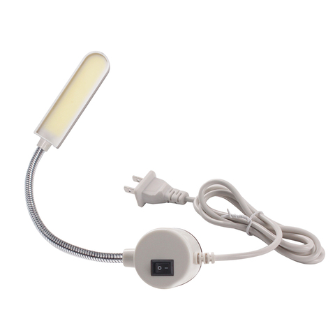 Lumière LED Super brillante pour Machine à coudre COB 6W AC110-265V, Base de montage magnétique, lampe à col de cygne pour toutes les machines à coudre ► Photo 1/6