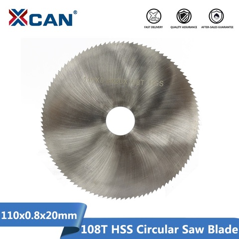 XCAN – lame de scie circulaire en acier HSS 110x0.8x20mm, 108T, disque de coupe pour le bois et le métal, usage général, 1 pièce ► Photo 1/6